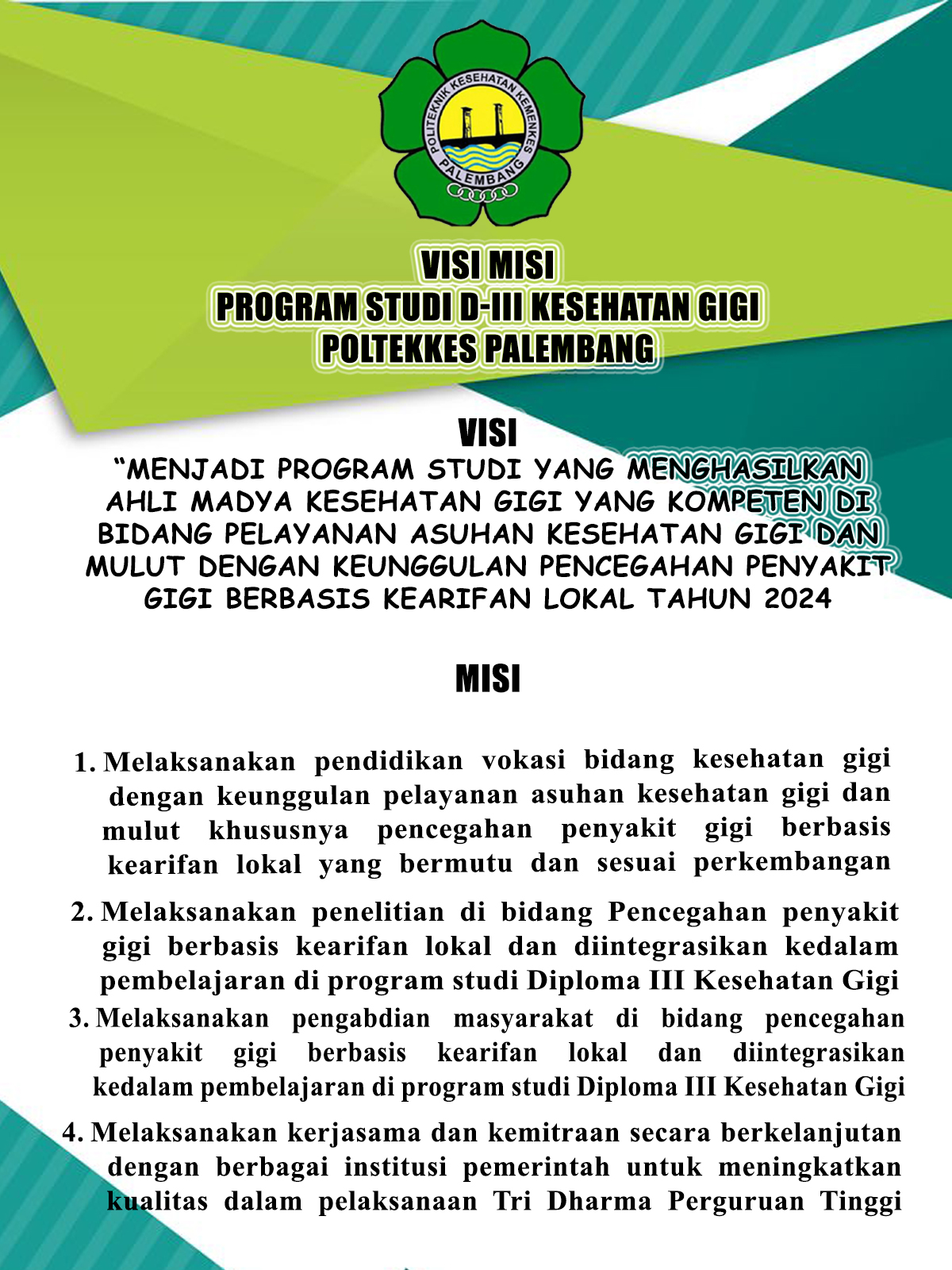 Visi Dan Misi – Kesehatan Gigi Poltekkes Kemenkes Palembang